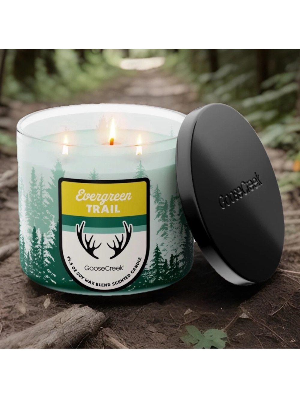 Goose Creek 3-Wick Candle- Evergreen Trail (14.5 oz)